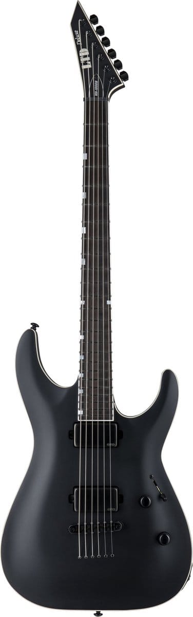 ESP LTD MH-1000 Baritone Black Satin - ST-Style elektrische gitaar