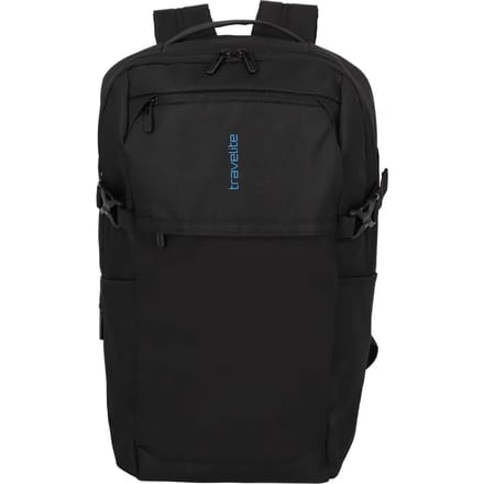 Travelite Pathway Backpack 17 liter - Zwart – Daypack met 17 inch laptopvak – Van rpet – Laptop rugzakken, laptoptassen en rugtassen