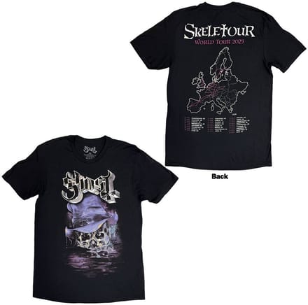 Ghost - Skeletour Admat '25 Tour Dates Heren T-shirt - M - Zwart