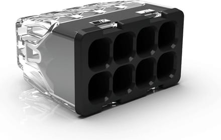 Conex transparante mini S lasklem 8-voudig massief 0,2-2,5mm2 per 50 stuks (CH 2180S)