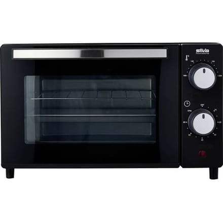 Silva MB 1000 Mini-oven Timerfunctie, Kijkvenster, Grillfunctie, Traploze temperatuurregeling 10 l