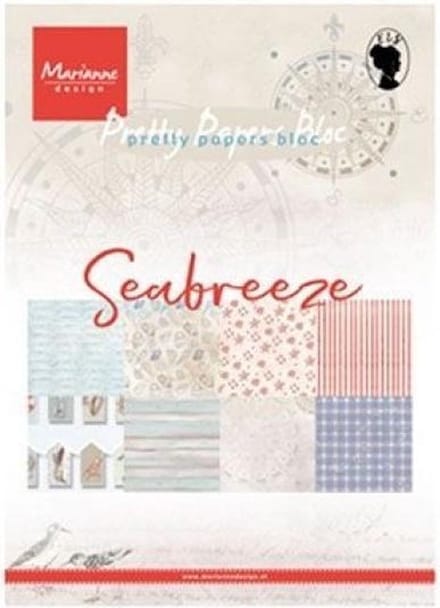 Marianne Design Pretty Paper bloc - Seabreeze - A5 - 4x8 designs