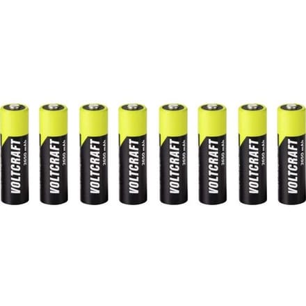 VOLTCRAFT Oplaadbare AA batterij (penlite) NiMH 2650 mAh 1.2 V Klaar voor gebruik 8 stuk(s)