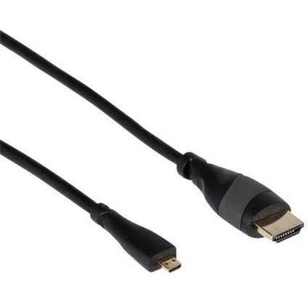 Joy-it HDMI-kabel Raspberry Pi® [1x HDMI-stekker - 1x HDMI-stekker D micro] 1 m Zwart