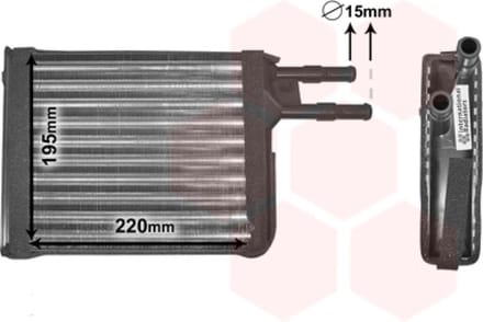 Van Wezel - KACHEL RADIATEUR VOOR CITROEN JUMPER 1994-2002 13071560