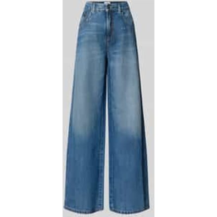 Wide leg jeans van katoenmix model 'PALAZZO'