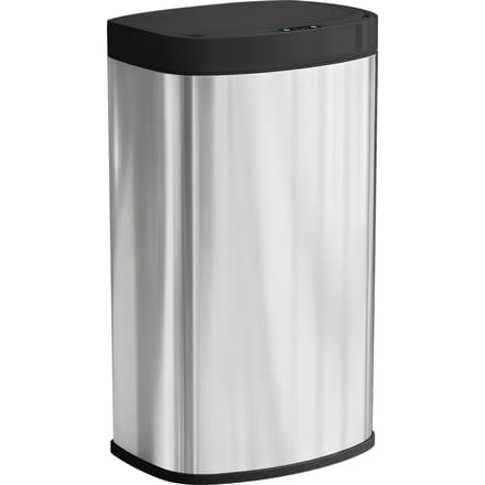 HOMCOM automatische keukenafvalbak 55L, soepel sluitende deksel, aanraakloze bewegingssensor, laadbaar