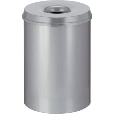 V-Part - Vlamdovende Papierbak 30 liter - Grijs - Prullenbak