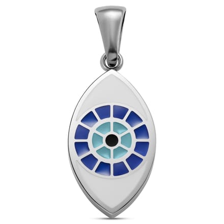 Evil Eye | Zilverkleurige Hanger