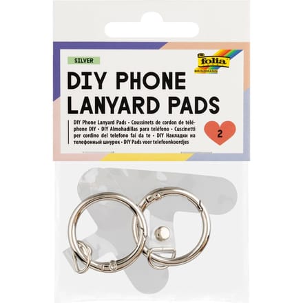Ringhouder voor telefoonkoord - Zilver