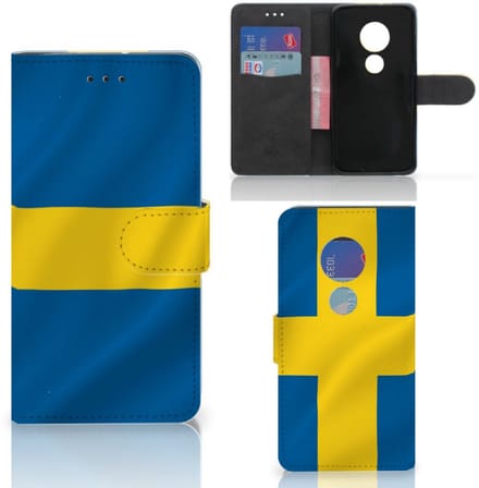 Motorola Moto G7 Play Bookstyle Case Zweden