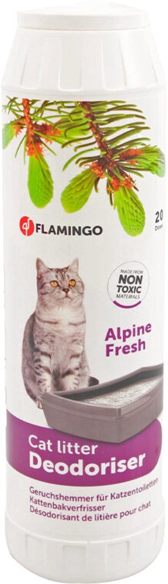 Flamingo Kattenbakontgeurder – Wilde Kers & Bloemengeur – Voor Een Frisse Kattenbak