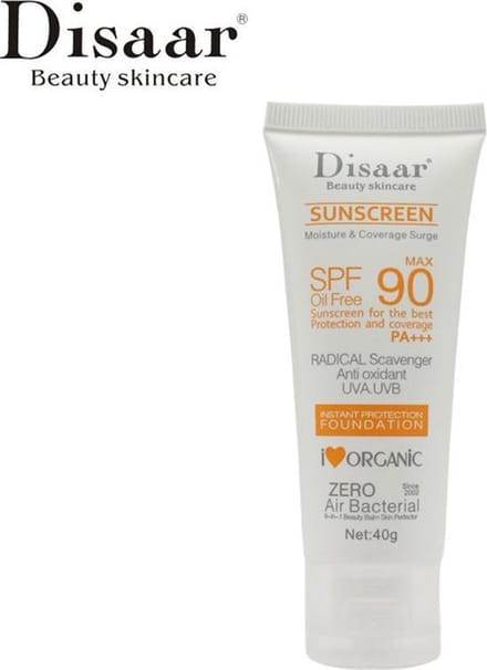 Disaar - Zonnebrandcrème - 1 Stuk - 40 g - Spf90 - Plantenextract - Gevoelige Huid