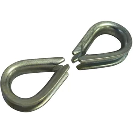 Sencys Kabelkous - Gegalvaniseerd - Diam. 6mm - 2 Stuks