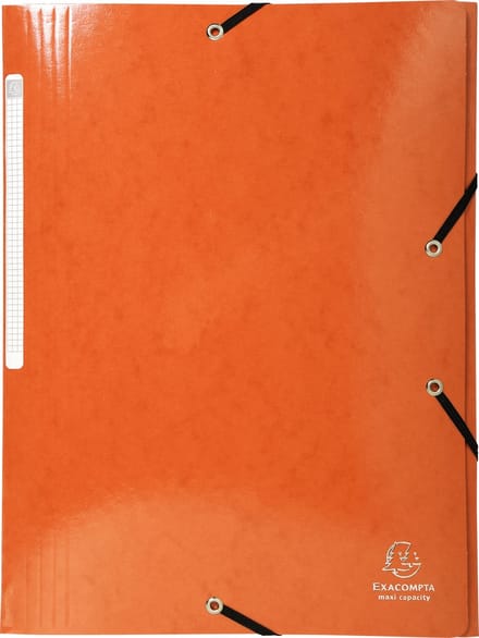 Exacompta 25x IDERAMA® Elastomap 3 kleppen Maxi Capacity 425gm2 A4 - Oranje - 55836E