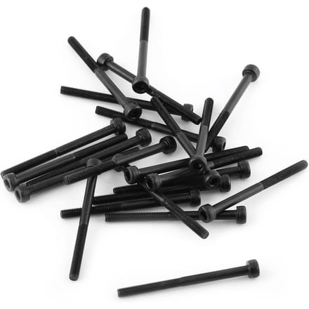 M3 Zwarte Zeskantkop Schroefbout Set (M3*40mm,Gedeeltelijk Geschroefd,24st)