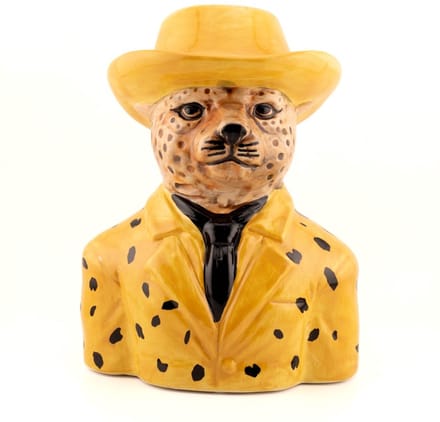 Aardewerk vaas Leopard fedora S