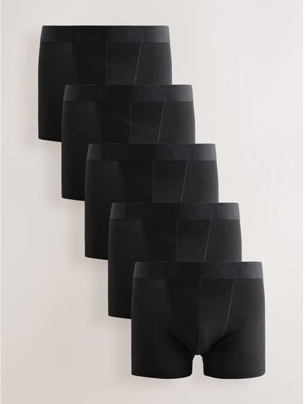 Next - Heren - Set van 5 boxershorts - Zwart