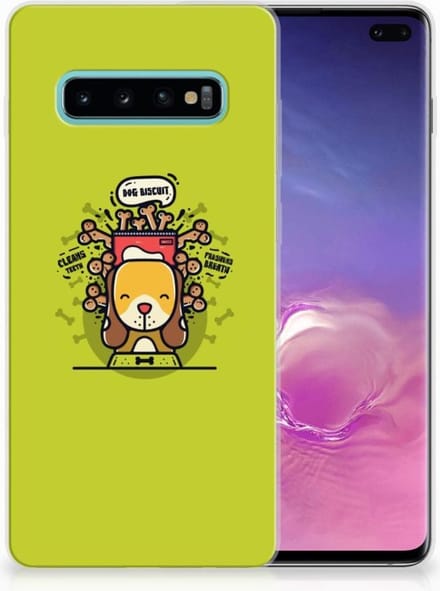 Samsung Galaxy S10 Plus Telefoonhoesje met Naam Doggy Biscuit