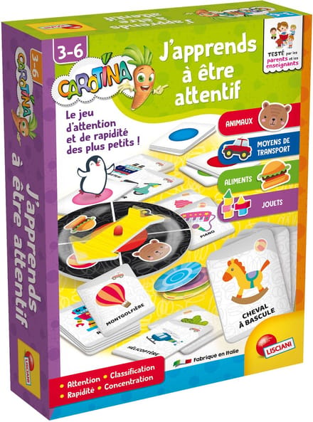 Lisciani - Carotina - j'apprends a faire attention - Fr
