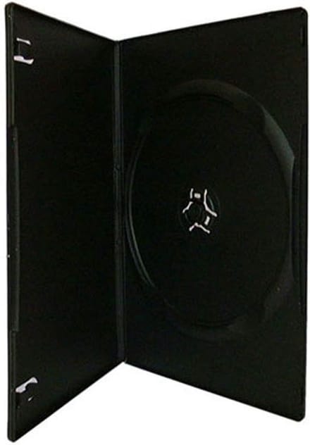 7mm Slim Black CD/DVD Cases - Set of 100