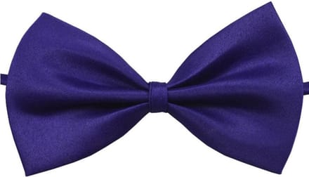 Fako Fashion - Kinder Vlinderstrik - Vlinderdas - Kinderstrik - Strik - Basic - 10cm - Donkerpaars