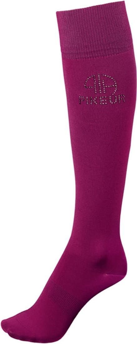 Paardrijsokken Pikeur Strass Hot Pink - 35-37
