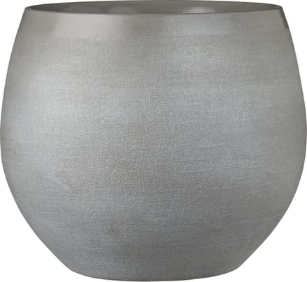 Mica Decorations Bloempot - grijs - keramiek - 29 x 25 cm - plantenpotten