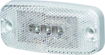 Universeel LED Markeringslicht Geel 12V/24V - Transparant Zichtbaar - Opbouw