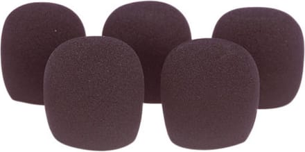 SoundLAB Microfoon Plopkap Windkap 45mm - 5 stuks - Zwart