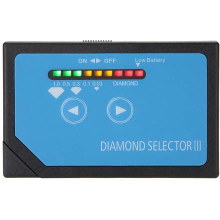 Outil de test de bijoux portable pratique Diamond Selector III avec indicateur LED black
