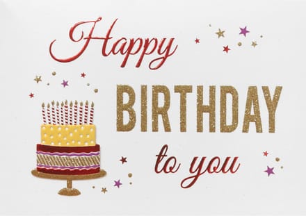 Wenskaart Happy Birthday. Zizi