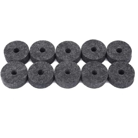 10 stuks Jazz Drum Bekken Viltjes Muziekinstrument Accessoires Grijs grijze kleur