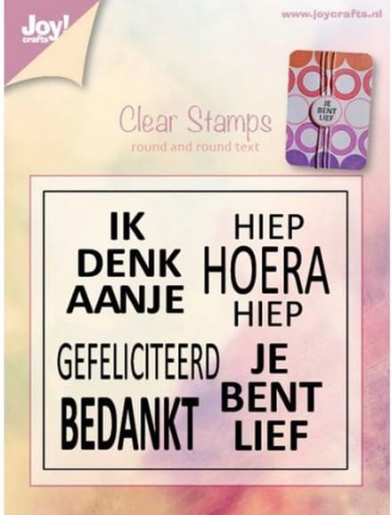 Joy! crafts - Clearstamp - Round and round text - 6410/0390