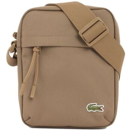 LACOSTE schoudertas Neocroc Vertical Camera Bag Cookie bruine