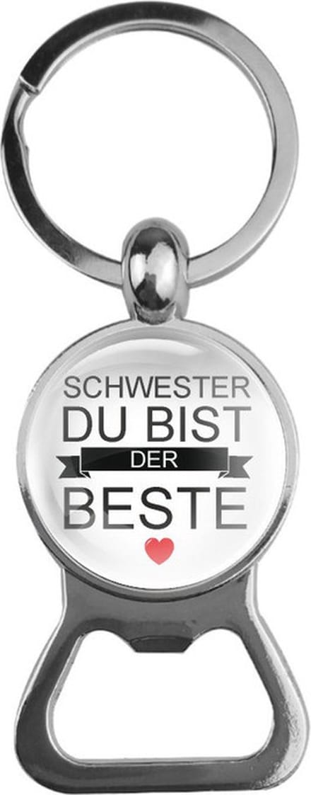 Bieropener Glas - Schwester Du Bist Der Beste