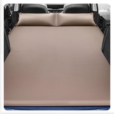 Auto Matras - Luchtbed Auto - Comfortabel Reizen - Zelfopblaasbaar - 15 cm dik - Bruin