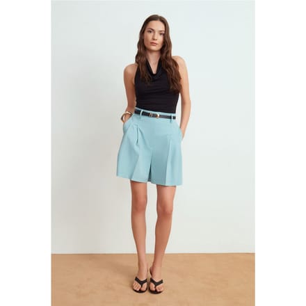 Hoge Taille Wijde Pantalon Shorts