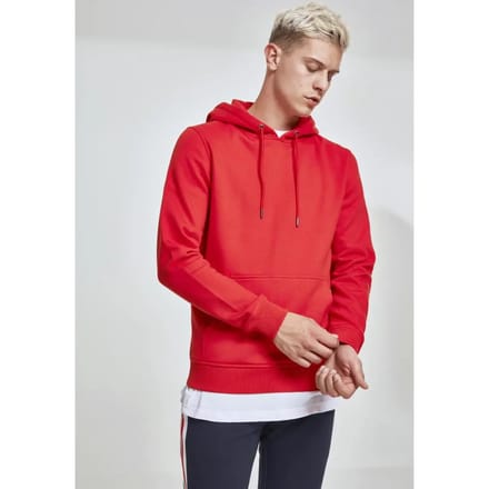 Urban Classics - Basic Sweat Hoodie/trui - S - Bordeaux rood