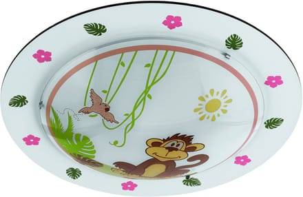 EGLO Louie Plafondlamp - E27 - Staal|Glas - Multi