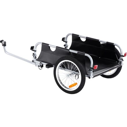 Fiets Cargo Trailer, Laadvermogen 100 lbs, Robuuste Fiets Aanhanger Kar, Opvouwbaar Compacte Opslag & Snelle Ontkoppeling met Universele Koppeling, 16  Wielen,