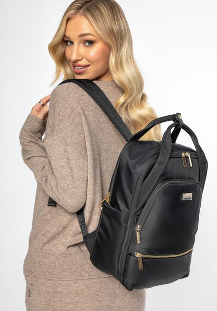 Wittchen Smart Line - Dames Multifunctionele Luchtreisrugzak - 15.6" Laptopvak - Compact en Praktisch