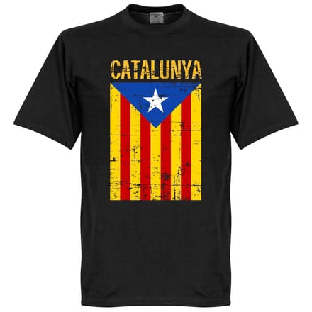 Catalonië Vintage T-Shirt - Zwart - S