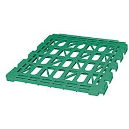Etageplateaus, kunststof, voor 3-zijdige rolcontainer, groen