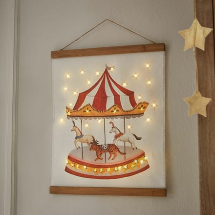 LOBERON Afbeelding met ledlampjes Carnaval des Rêves rood