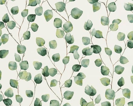SUBTIELE KLEINE BALDEREN OP TAK BEHANG | Modern - groen wit - A.S. Création Greenery