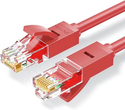 Ugreen Ethernet patchkabel - RJ45 Cat 6 UTP - 1000Mbps - 1 m  - rood