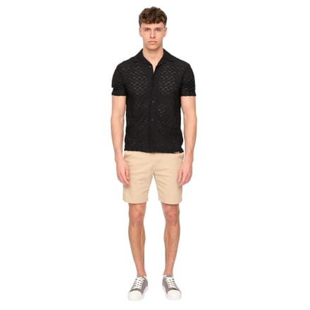Duck and Cover Everett effen chino-short voor heren (Steen)
