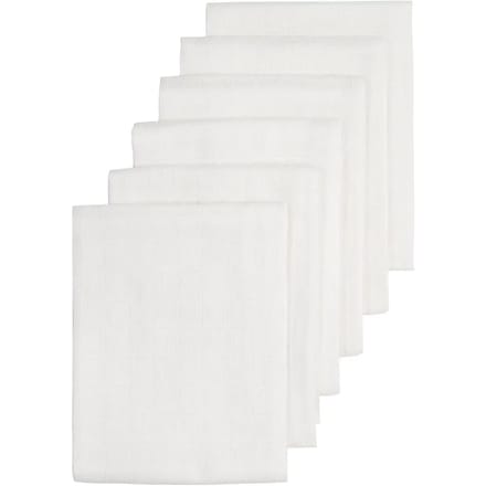 Meyco Baby Uni hydrofiele doeken - 6-pack - white - 70x70cm