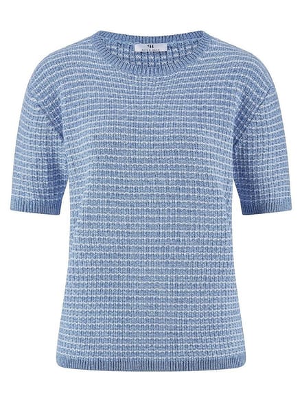 Trui ronde hals Van Peter Hahn blauw